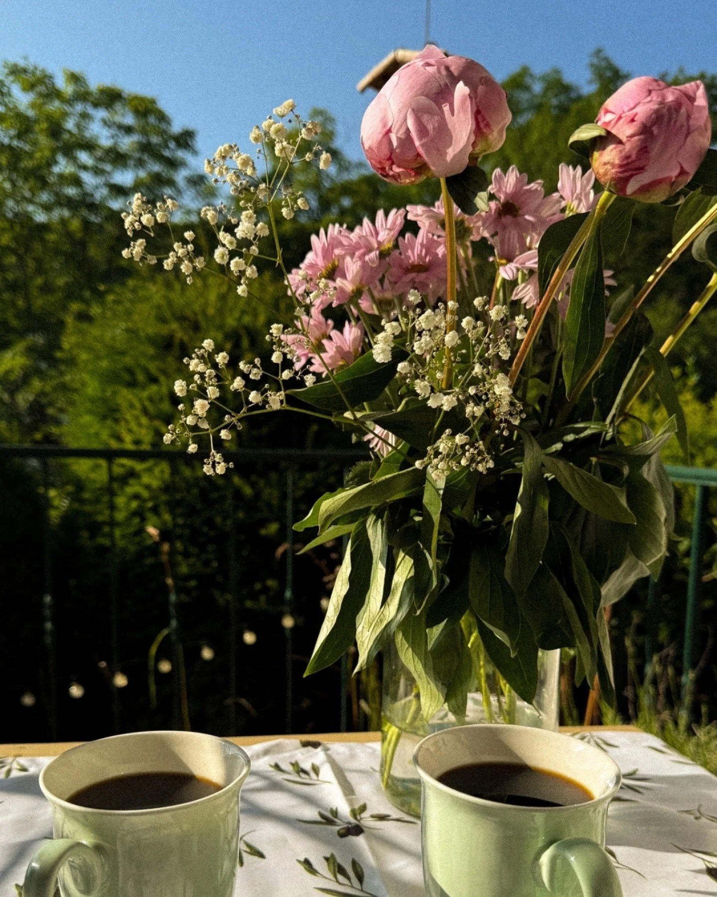 Here's to fresh coffee, sunshine, morning walks, blooming flowers, good books, and all the other simple but glorious pleasures of life 💜