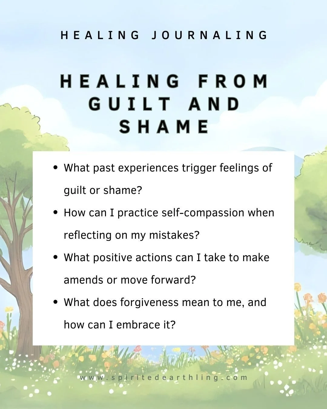 These journal prompts for healing can help you explore and express your emotions around healing from relationships, places, past decisions, the way people treat you, guilt and shame, loss or grief, and physical injury.

Read Support Your Healing Jour