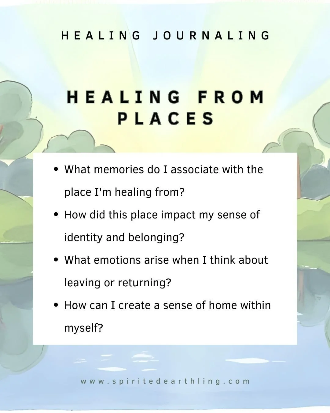 These journal prompts for healing can help you explore and express your emotions around healing from relationships, places, past decisions, the way people treat you, guilt and shame, loss or grief, and physical injury.

Read Support Your Healing Jour