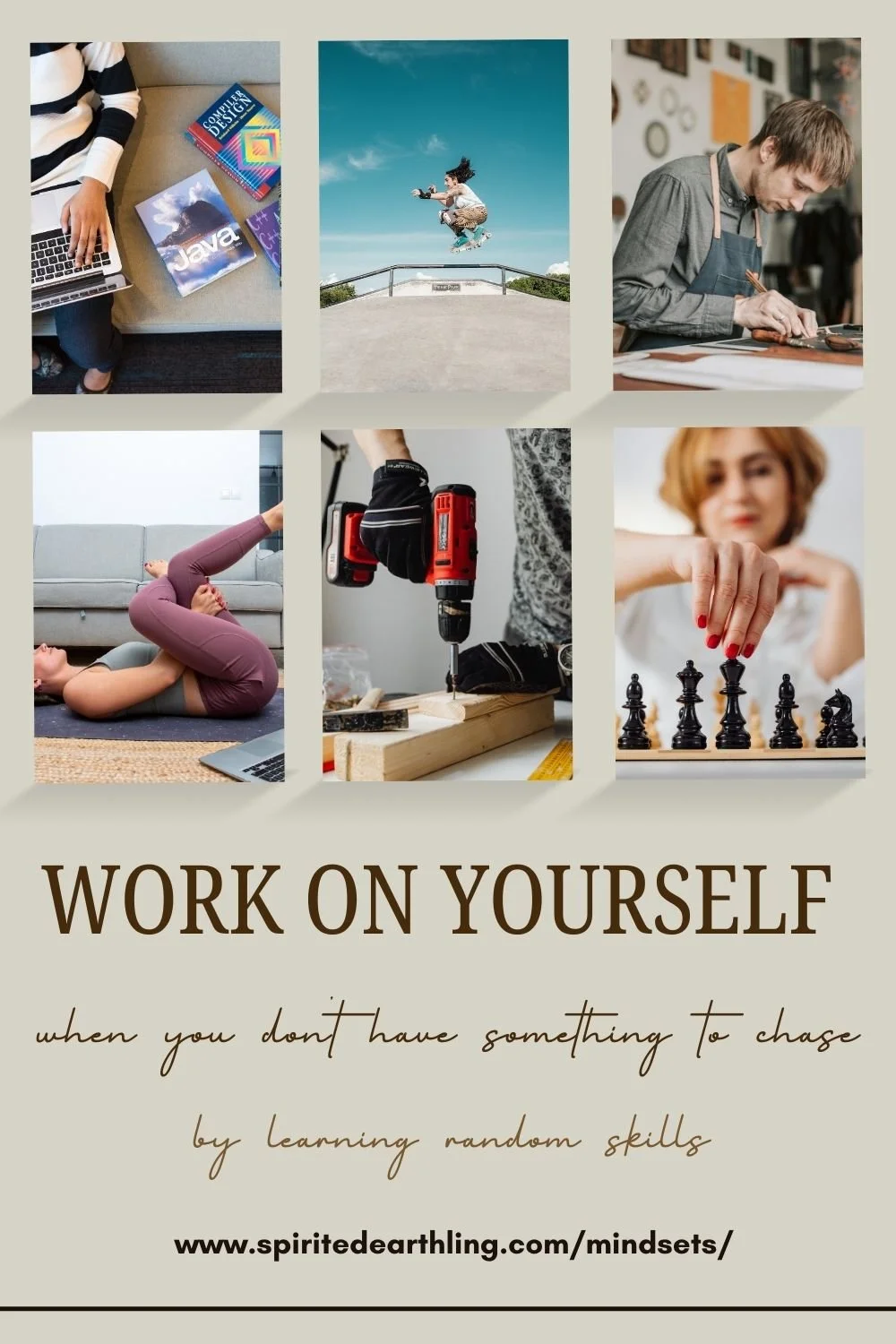 Work on Yourself When You Don’t Have Something to Chase pinterest pin