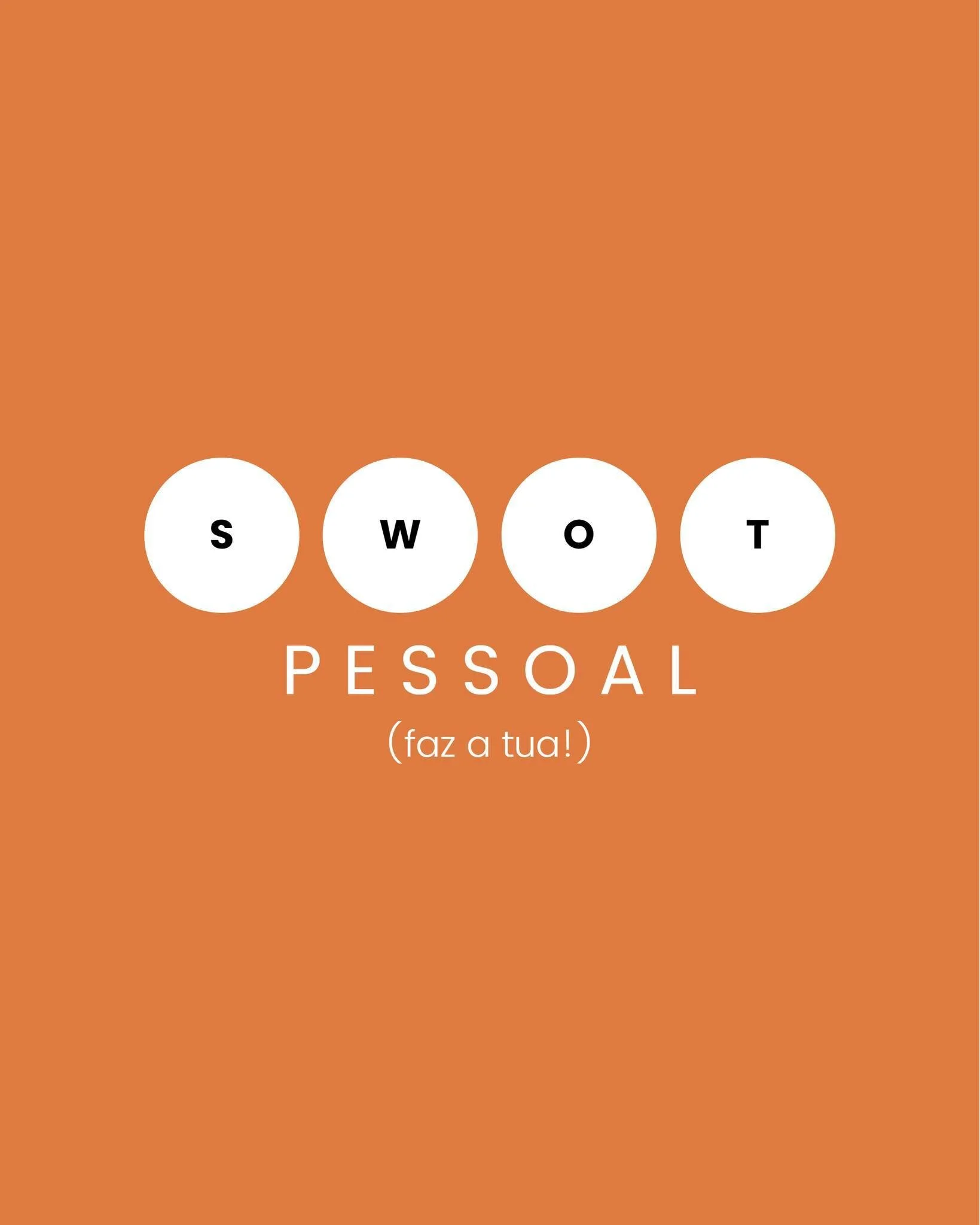 J&aacute; alguma vez fizeste a tua an&aacute;lise SWOT?

&zwnj;Uma an&aacute;lise SWOT &eacute; o processo de descobrir e examinar diferentes aspetos de um neg&oacute;cio e organizar as ideias e descobertas num modelo simples e visualmente apelativo.