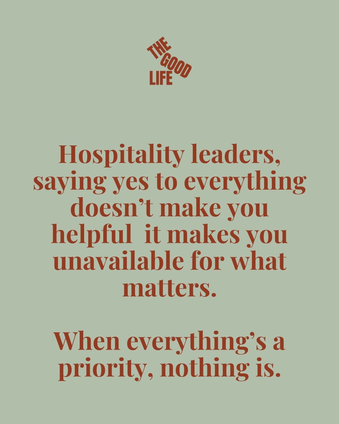 Here&rsquo;s a hospitality hard truth. As hospitalitarians, we&rsquo;re wired to make people happy - it&rsquo;s in our DNA. 

This natural urge to say yes can make it really hard to say no. But today, I&rsquo;m inviting you to challenge that tendency