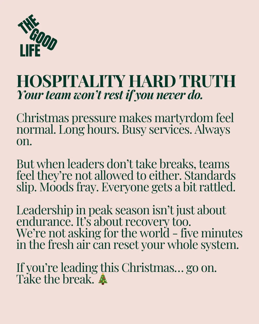 Peak season reminder &mdash;-save this before you forget. 🎄⏰ 💾