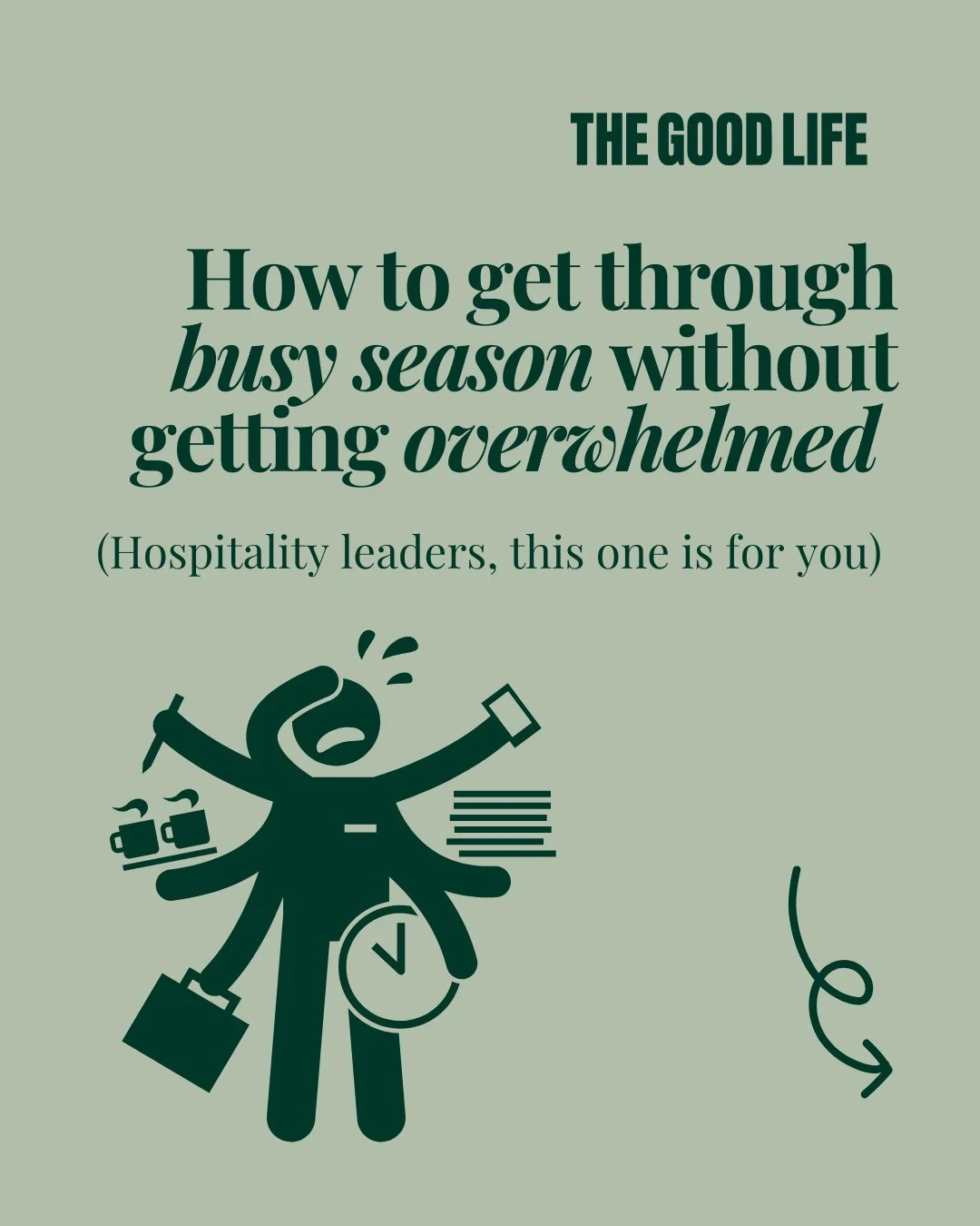 Peak season has a way of convincing us that the only answer is to move faster and push harder. But the leaders who cope best are the ones who build small moments of clarity into their day: a minute&rsquo;s pause, a realistic to-do list, stripping thi