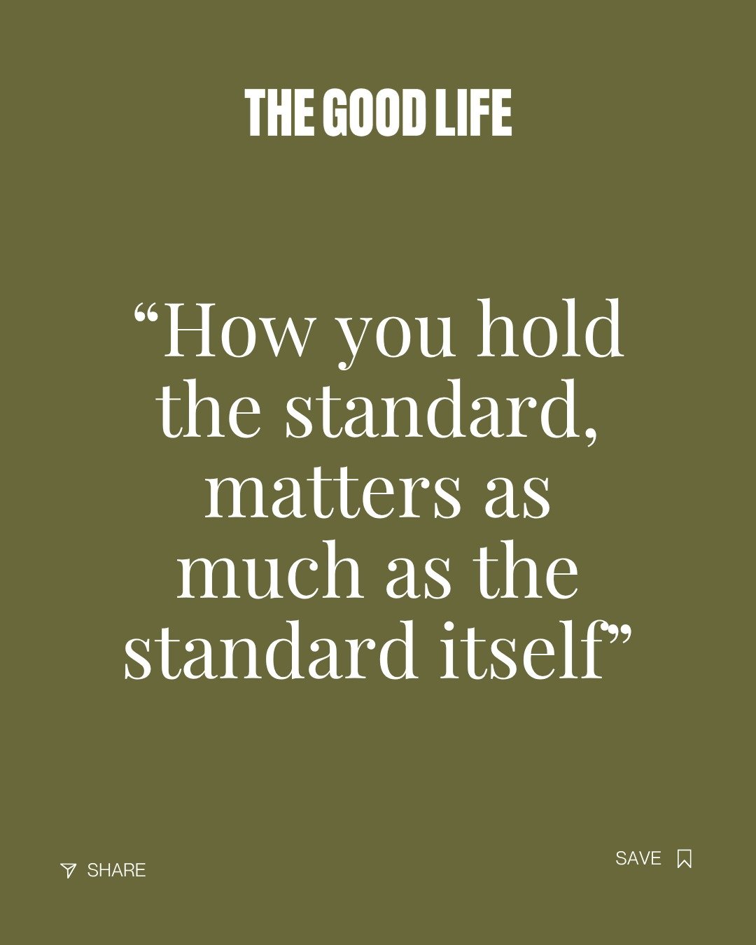 Just for the record - when we talk about high standards, clear expectations and difficult conversations, we&rsquo;re not condoning sh*tty leadership.

This work only works when it&rsquo;s done with kindness.

Because how you hold the standard matters