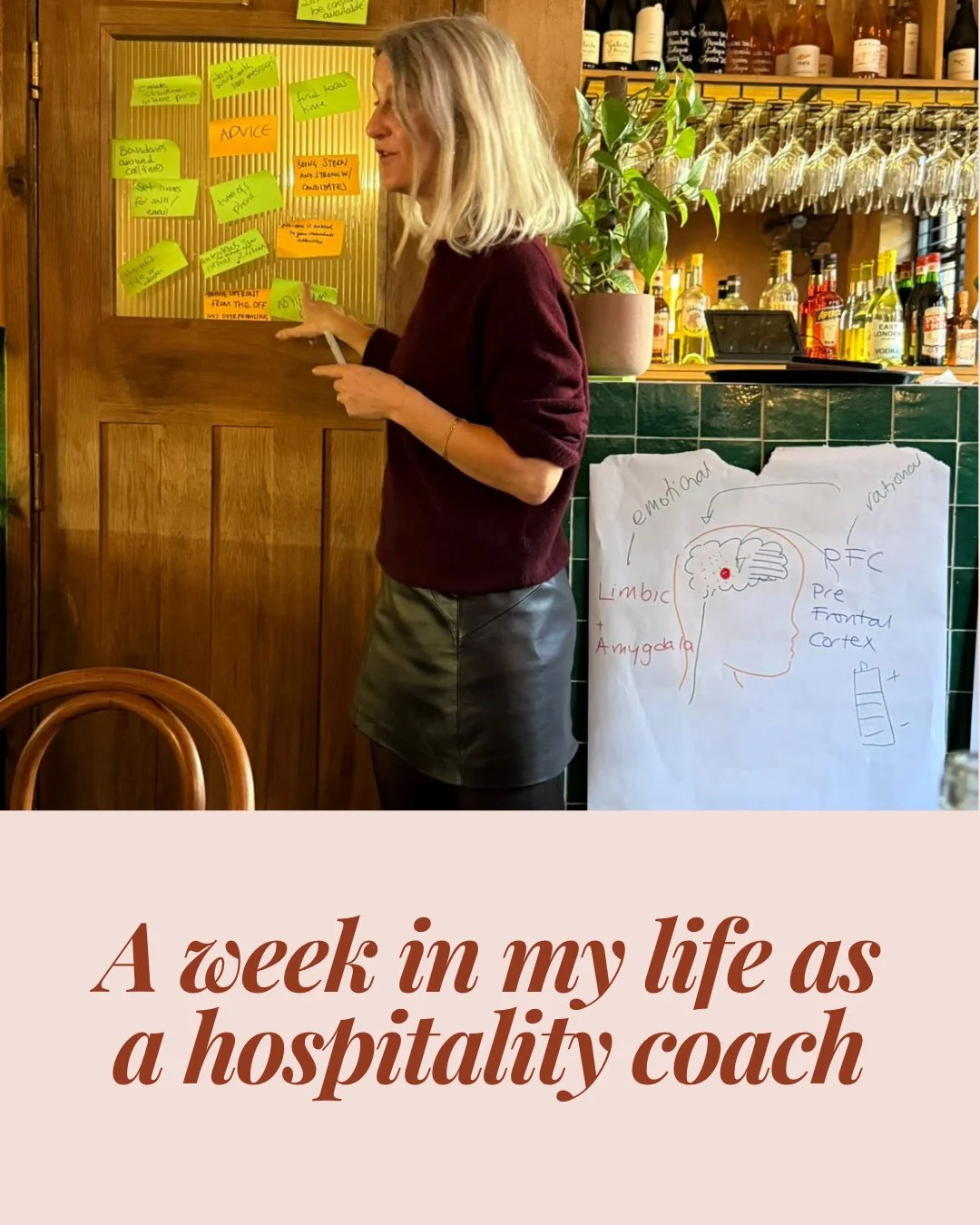 &ldquo;How we spend our days is how we spend our lives.&rdquo;⁠
⁠
Ever wondered what a week in the life of a hospitality coach looks like?⁠ Workshops in restaurants, walks across the city, cold water swims - and time working on the business, not just