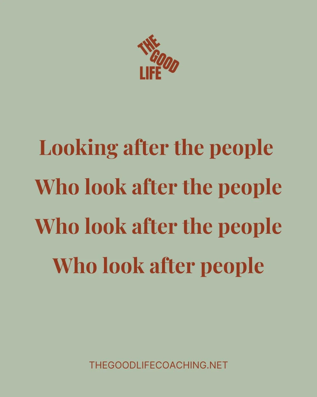 I was walking down the street daydreaming after coaching a couple of restaurant founders this week when this thought hit me and blew my mind. ⁠
⁠
Looking after the people⁠
who look after the people⁠
who look after the people⁠
who look after people.⁠
