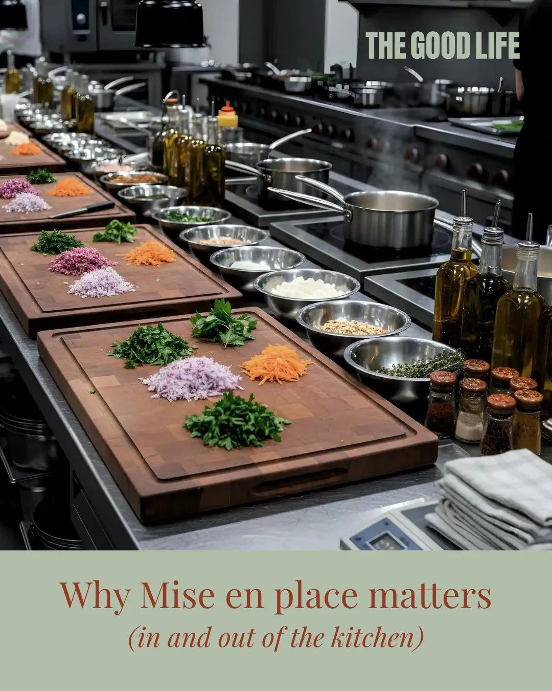Before service, you prep your section. You do your mise en place. Everything ready ahead of time &mdash; and that's what makes the next six hours run smoothly, not luck.⁠
⁠
Leadership works the same way. You wouldn't wing service, so don't wing the c
