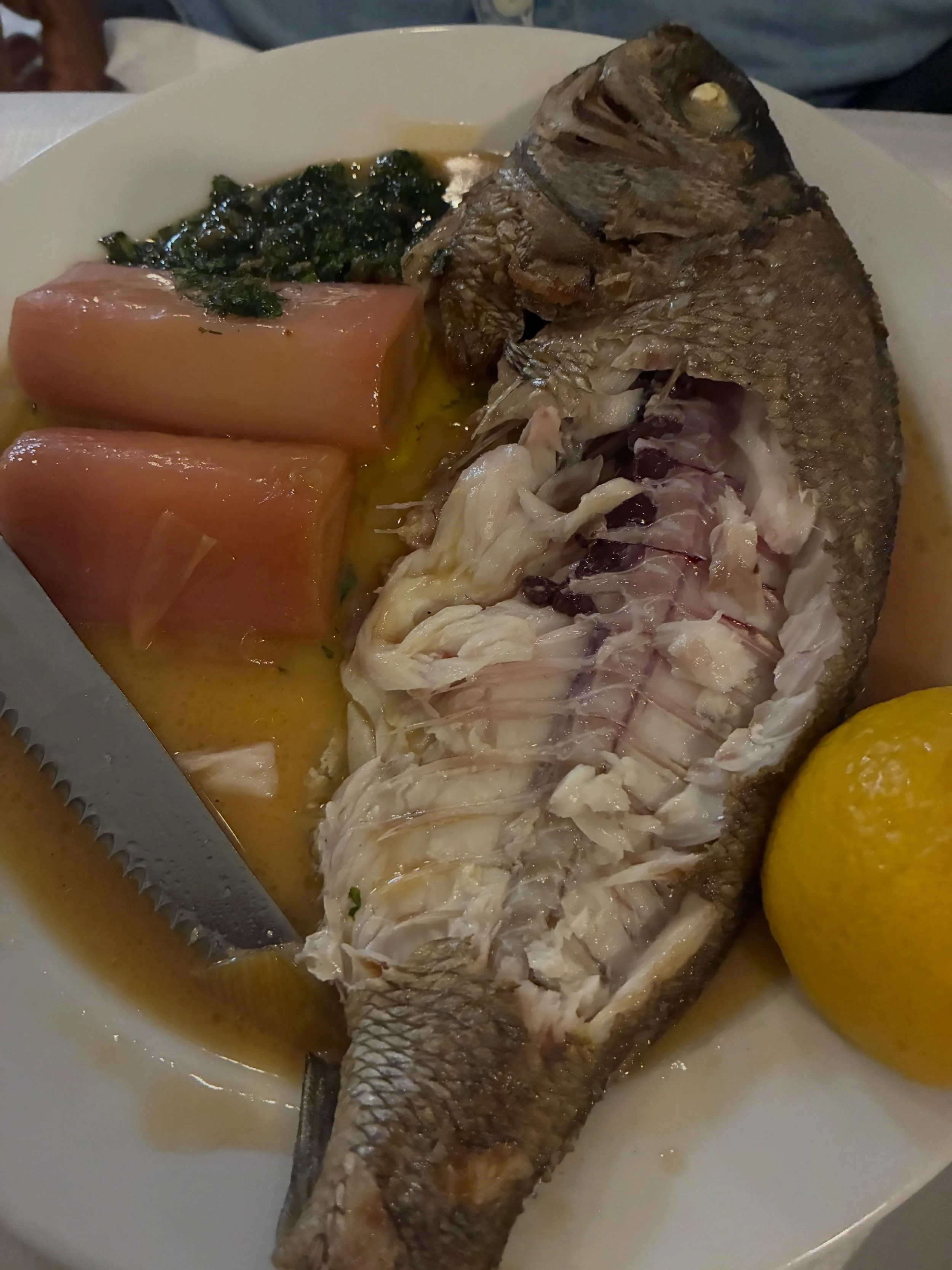 TGL Eats in London Paris Marseille 

Thank you hospitality for all your hospitality over this hot hot summer. 

@st.john.restaurant grabbing a 10pm table and getting a reminder of where it all began

Cod collar @lesaintsebastien Paris

The terrace @l