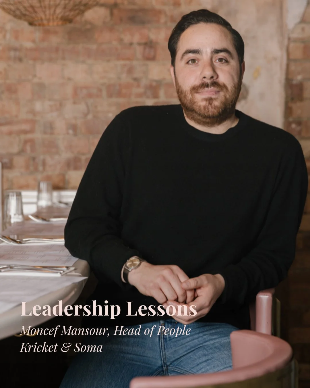 The next in our Leadership Lessons series comes from @moncef_mansur, Head of People at @kricketlondon and @soma__ldn.⁠
⁠
Moncef has built a culture where emotional intelligence is valued just as highly as hard skills when it comes to being a great le