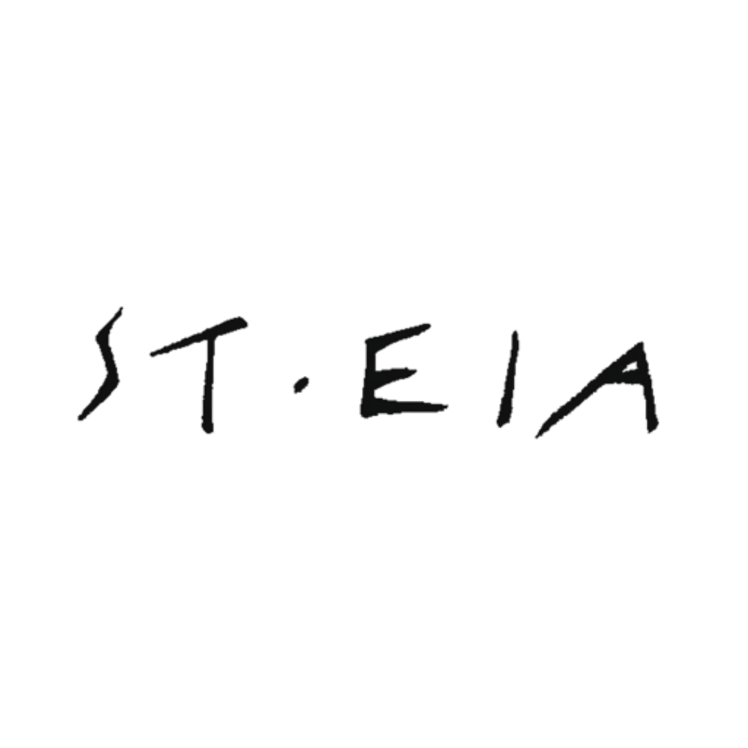 Black text on a white background reading "St Eia".