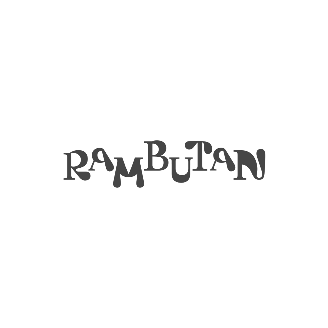 Black text on a white background reading "Rambutan".