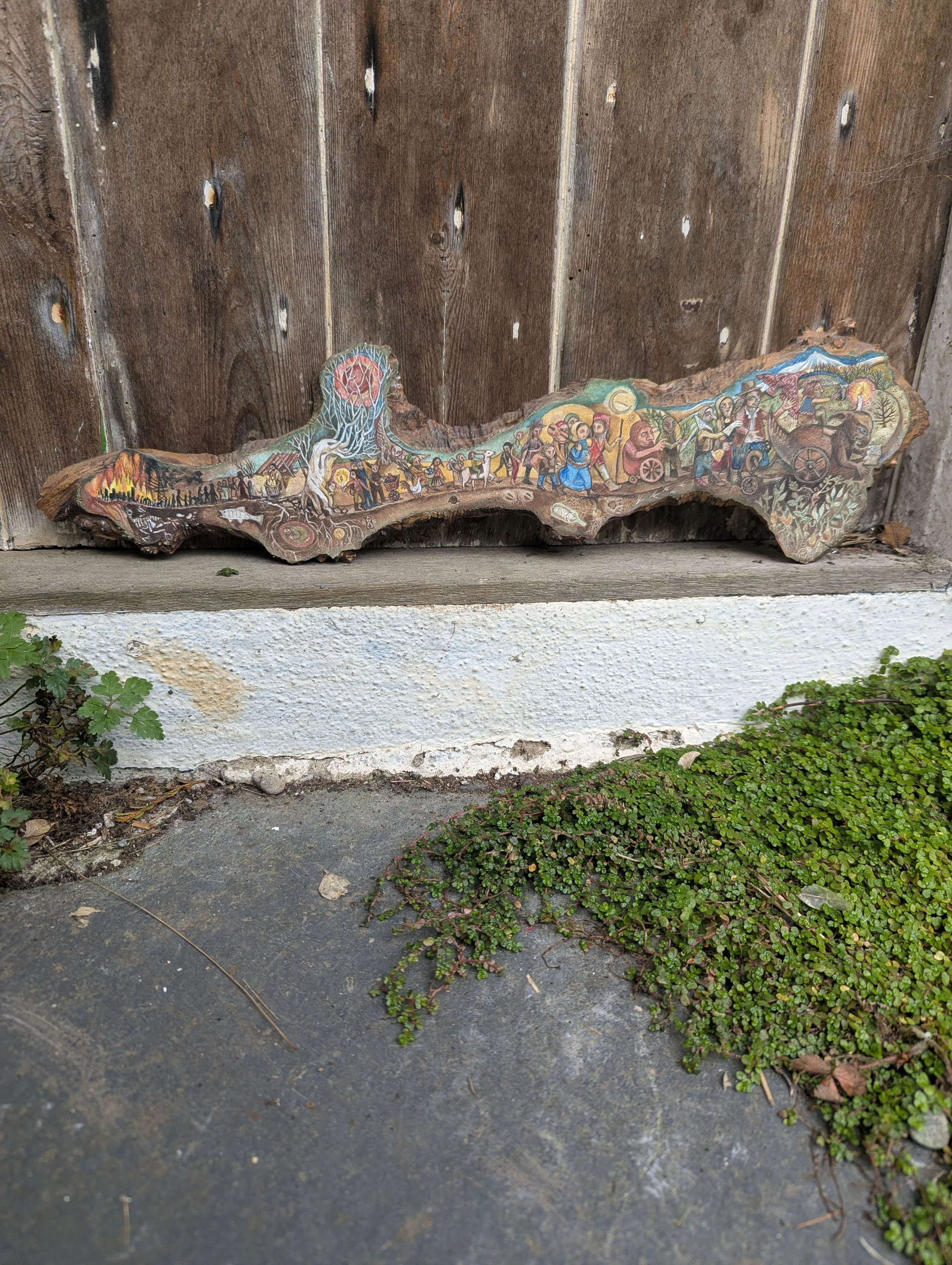 Tatterdemalion - original oil painting on wood