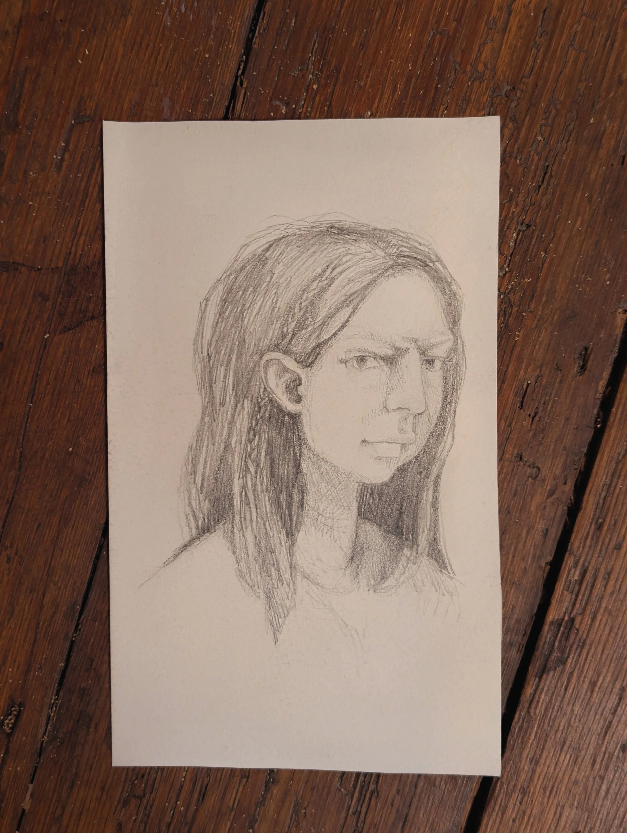 Questions - original pencil drawing