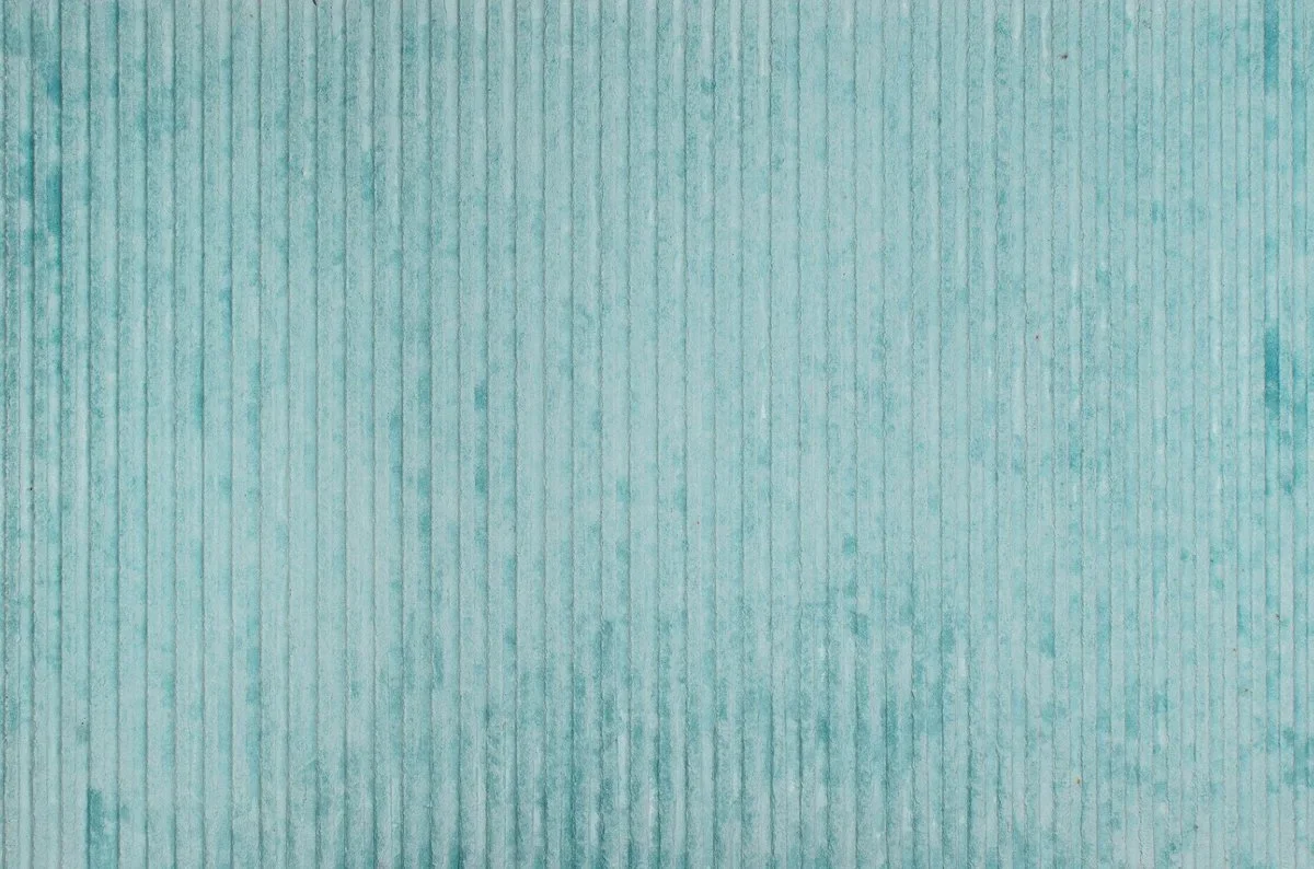 Fluted Design Panel Turquoise