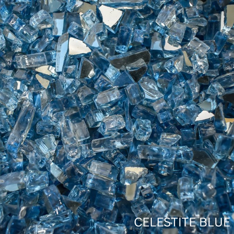 .25 inch crushed Fire Glass.