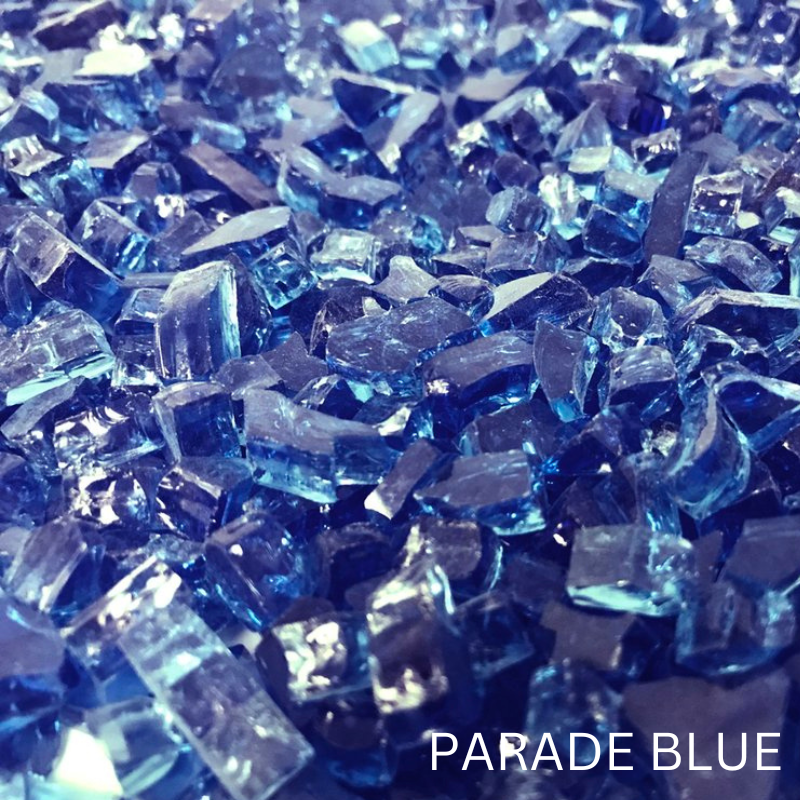 0.50 inch Crushed Fire Glass.