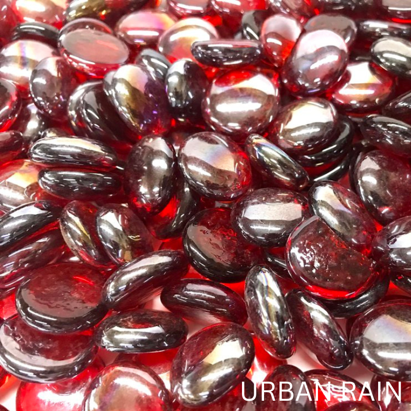 0.75 inch Fire Glass Beads.