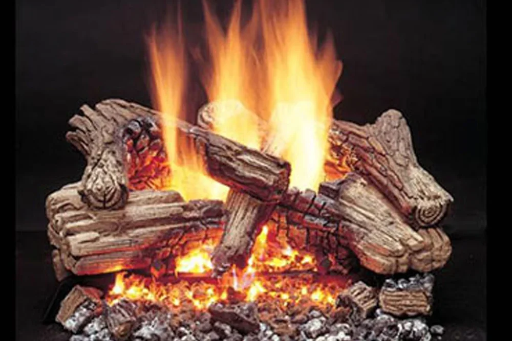 Glowing wool shown in an ember bed