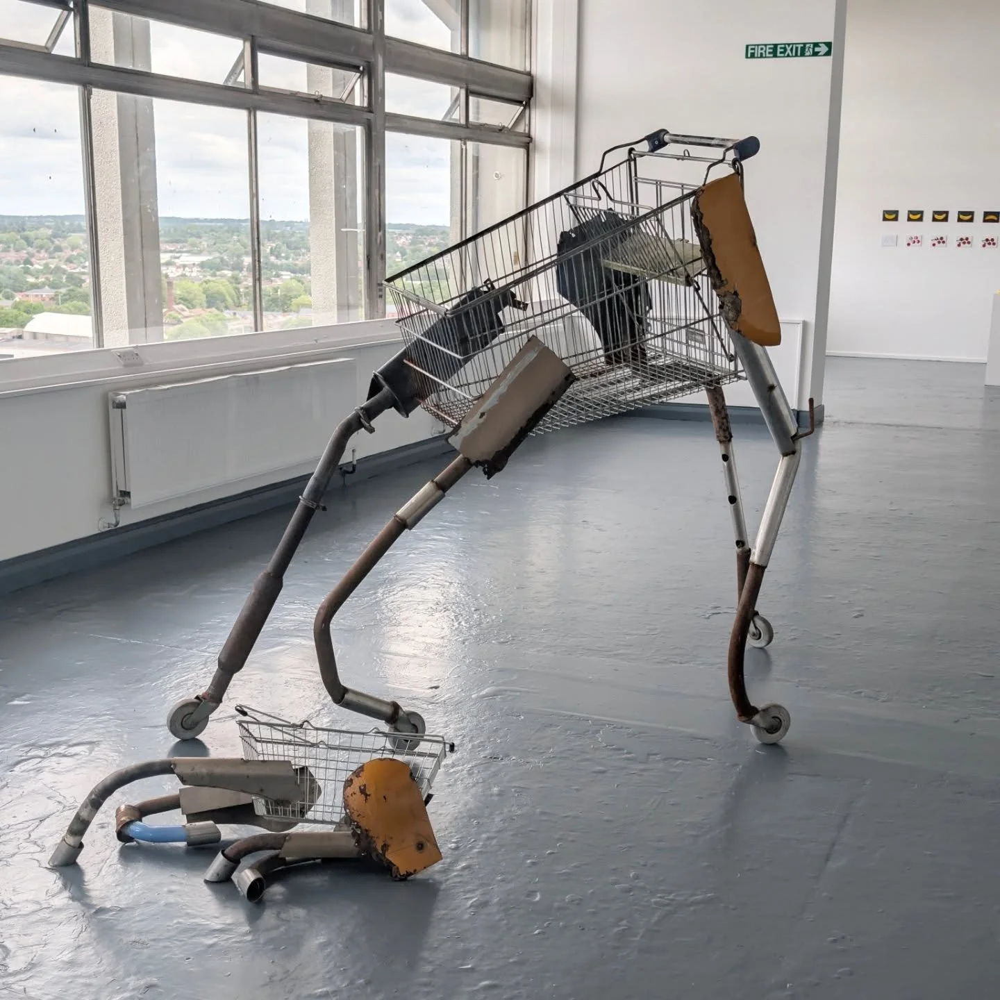They made it to the exhibition. So grateful to everyone who made this happen, very teary but so happy to get the chance to exhibit this. 

Trolley Kelpies, Mare and Foal (2025)
Hannah Bishton and Matt Jewkes

#contemporaryfolkart
#kelpiemythology 
#c