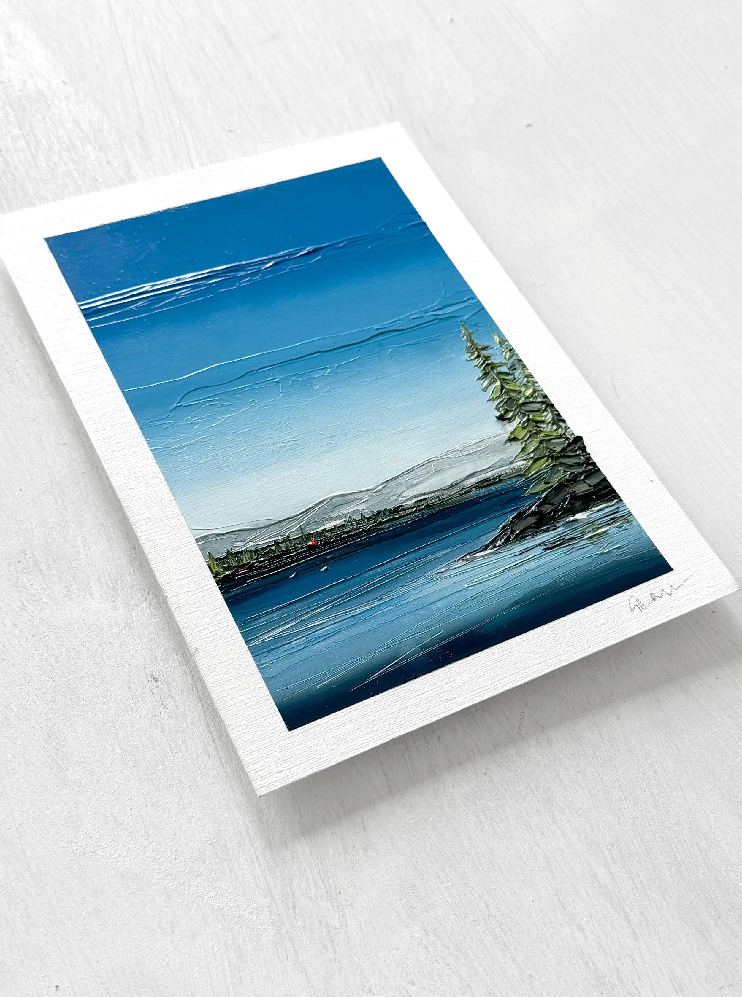 Pacific Blue | 21 x 15cm | Oil on paper