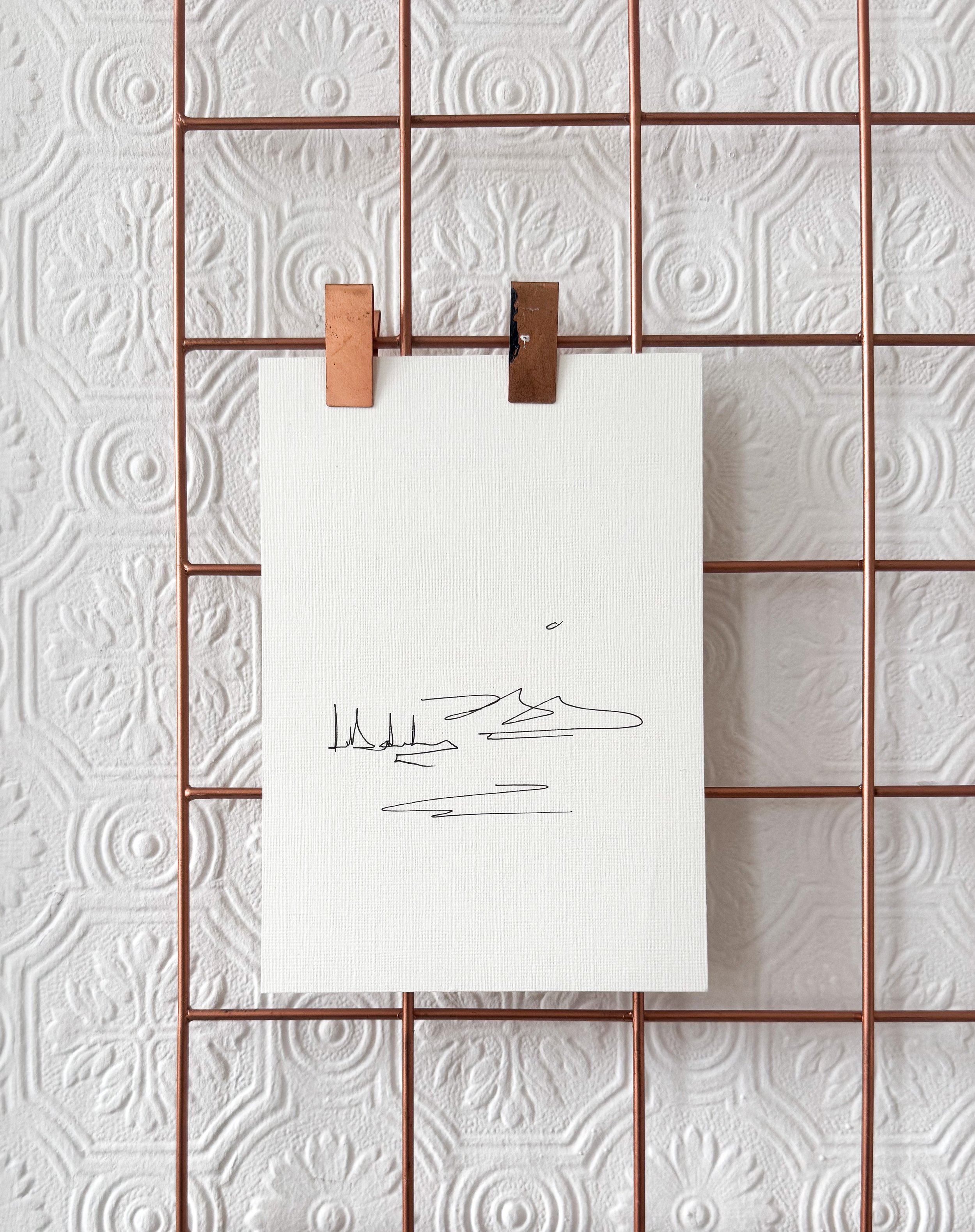 Mountains III | 17.5 x 12.3cm | original line drawing on heavyweight paper