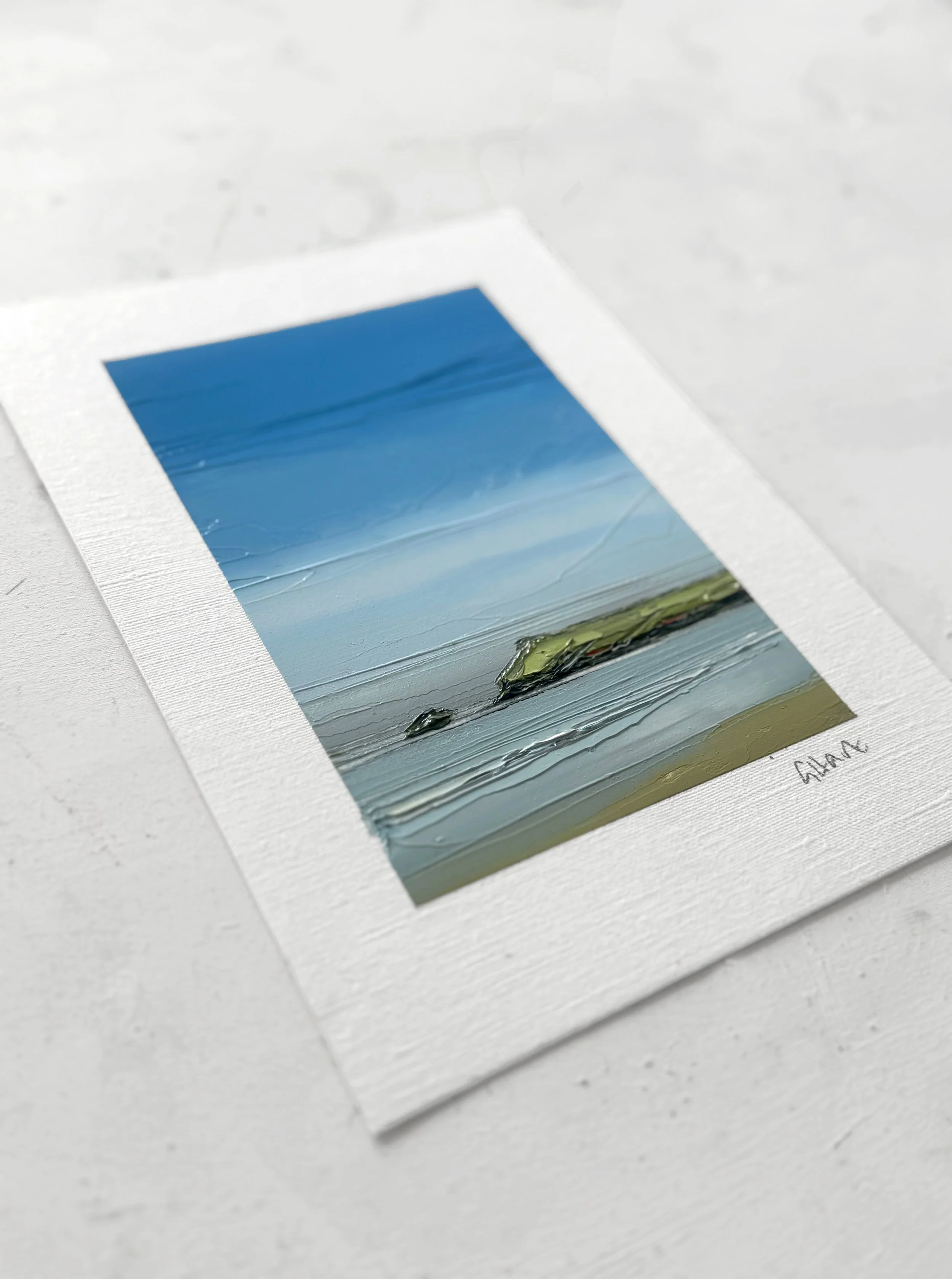 Blue Polzeath | 21 x 15cm | Oil on paper