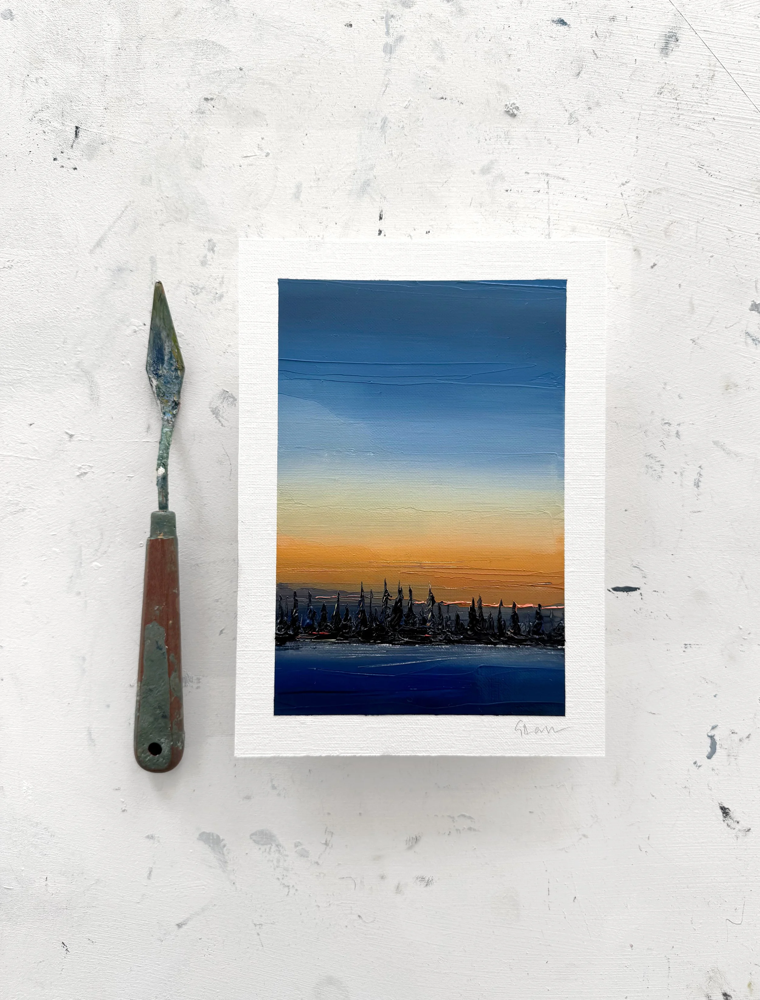 Below Zero | 21 x 15cm | Oil on paper