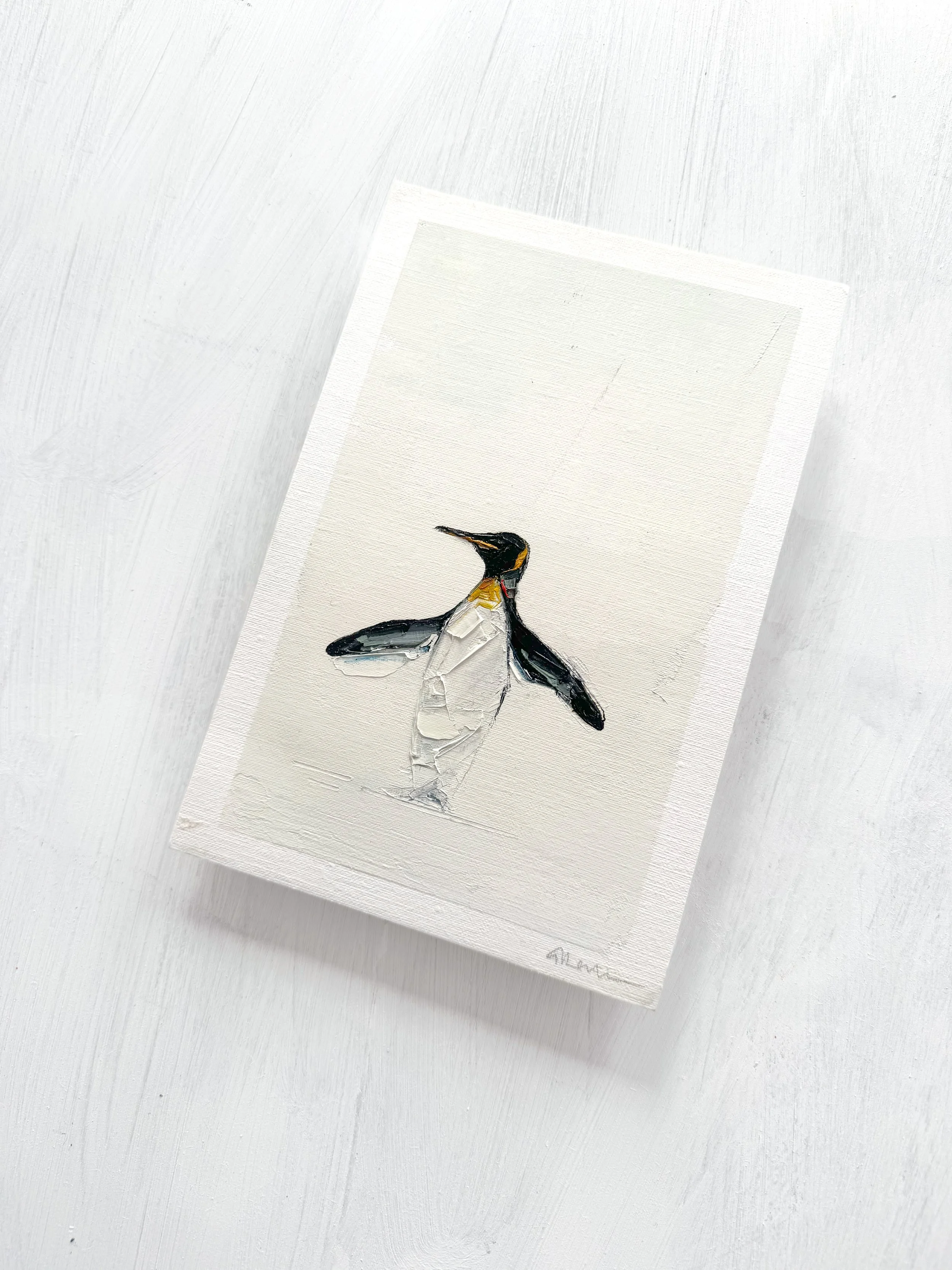 Penguin IV | 22.8 x 15.3cm | Oil on paper