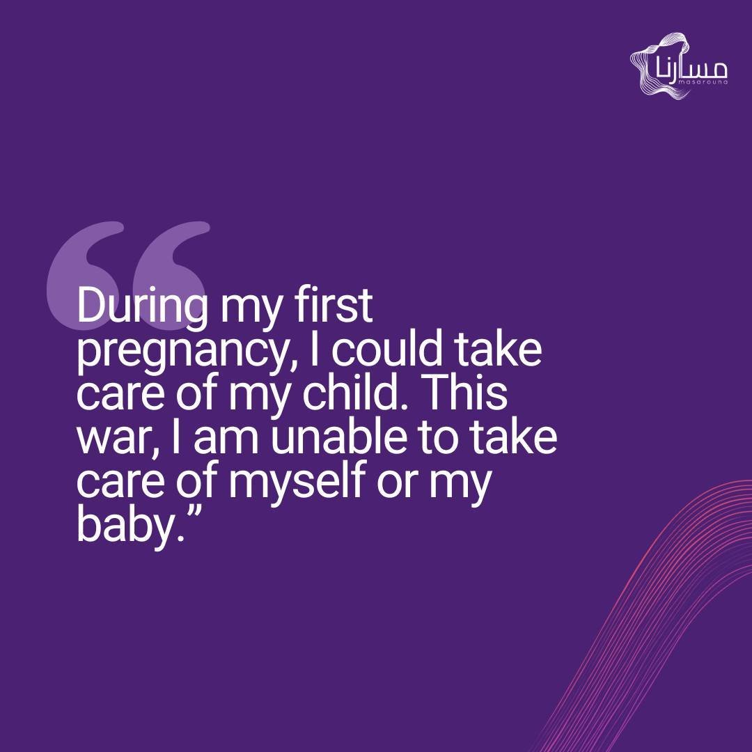 Ameera is six months #pregnant in Gaza. Her husband has been away since before the war started. Since then she has been displaced multiple times and now she stays in a tent. She is terrified of delivering a baby in a hospital under attack. She longs 