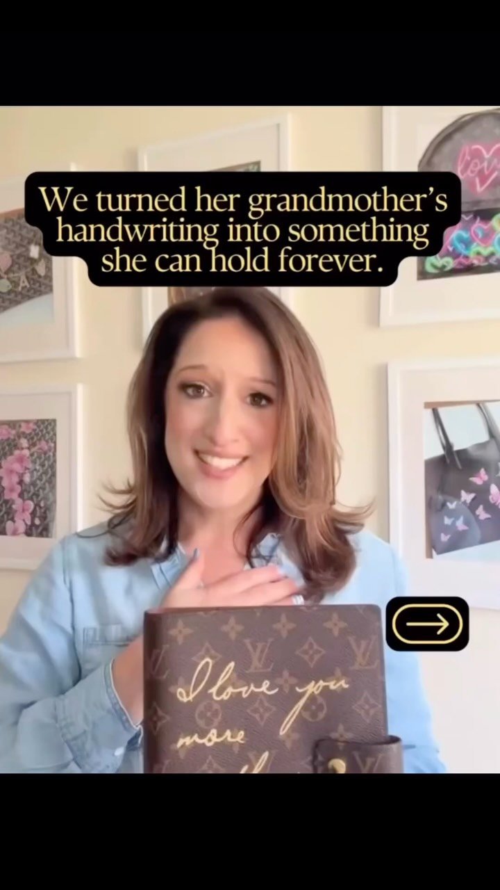 She didn&rsquo;t just want to remember her grandmother&rsquo;s words... she wanted to feel them
So instead of recreating the phrase she used to say to her daughter and granddaughter, we reconstructed it-using her grandmother&rsquo;s actual handwritin
