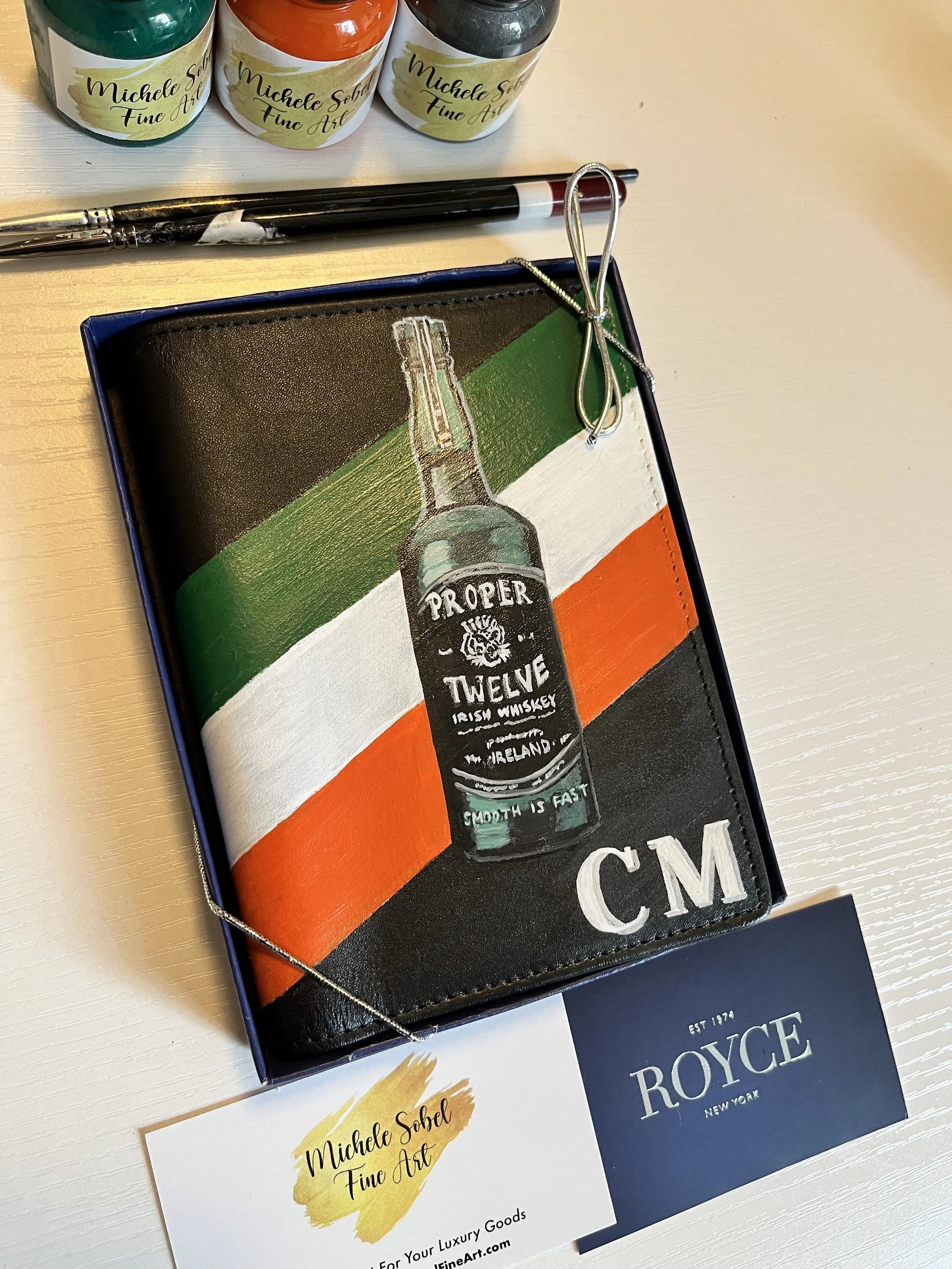VIP gifting. Passport Cover for Conor McGregor, Proper 12 Whiskey Founder