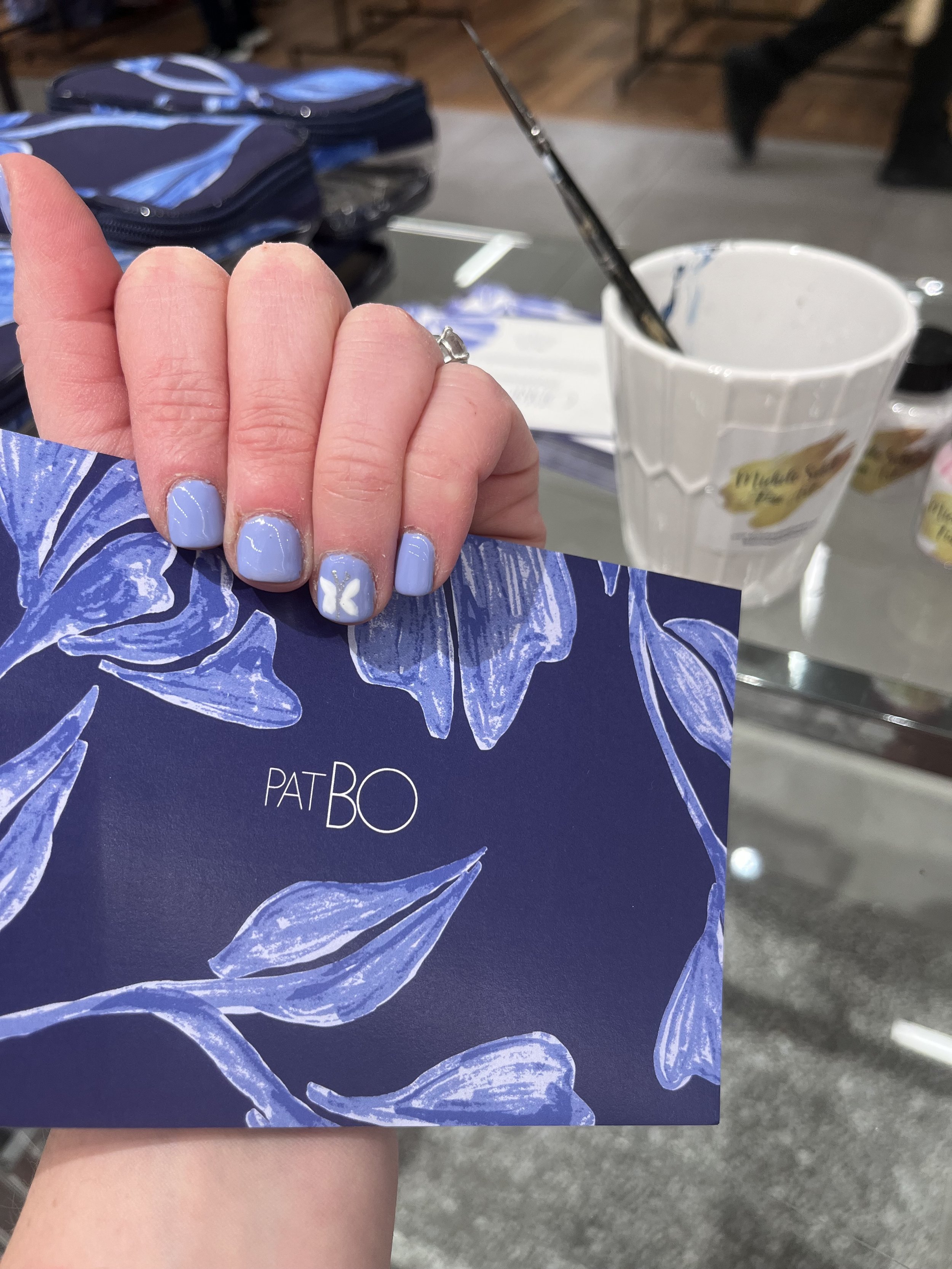 Brand activation for PatBo at Bloomingdales by Michele Sobel Fine Art.