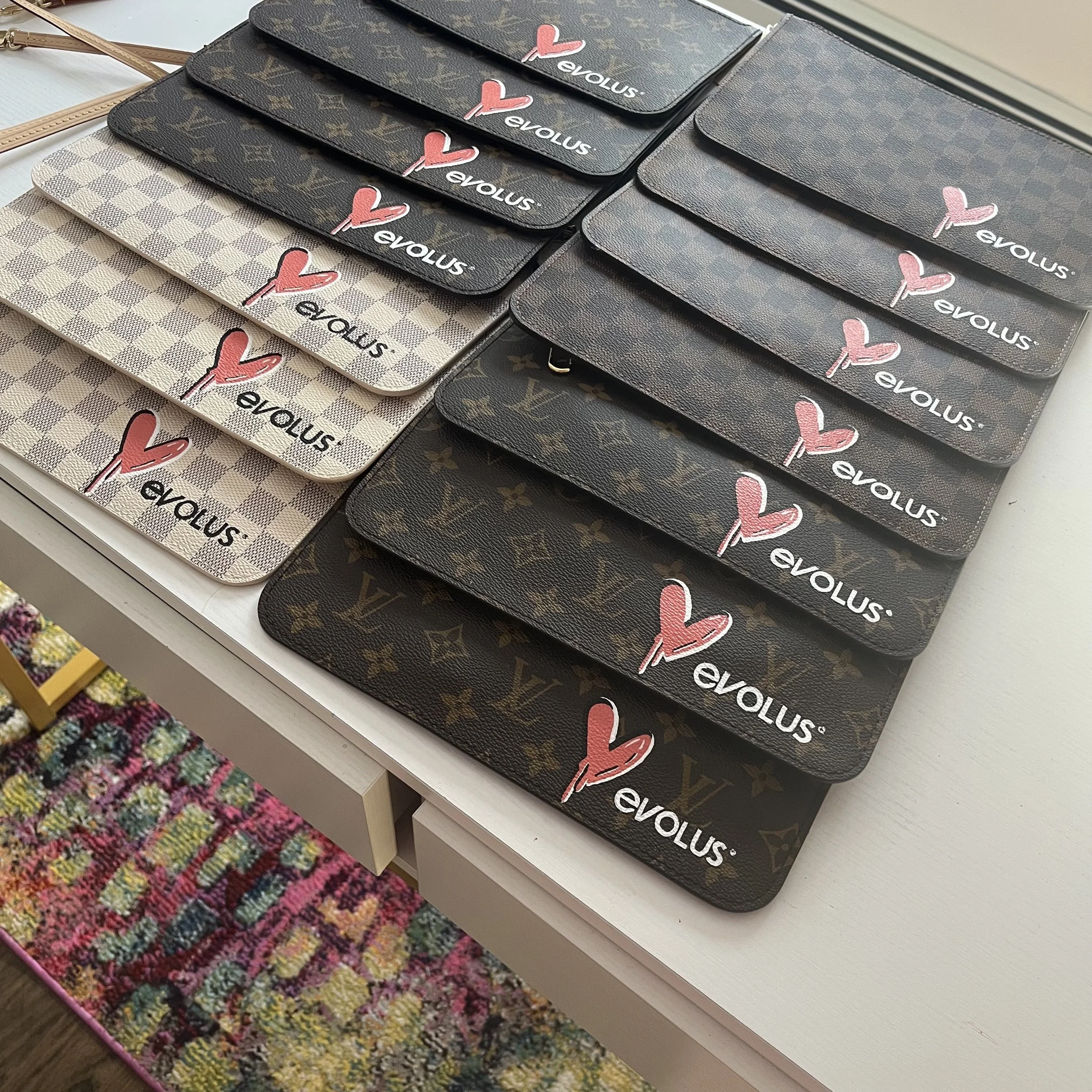 VIP gifting for Evolus. Corporate Gifts and Incentive gifts painted by Michele Sobel Fine Art