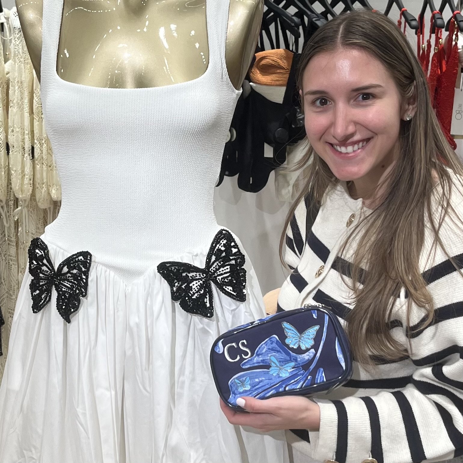 Brand activation for PatBo at Bloomingdales by Michele Sobel Fine Art.