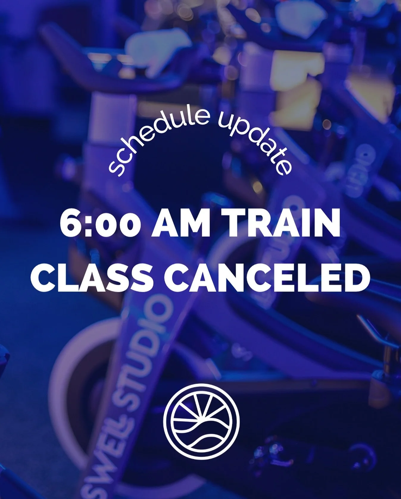 Out of an abundance of caution due to the potential for flooding in the area, we&rsquo;ll be canceling the 6:00am class tomorrow morning (10/13). Stay safe, and we&rsquo;ll see you in class later this week!