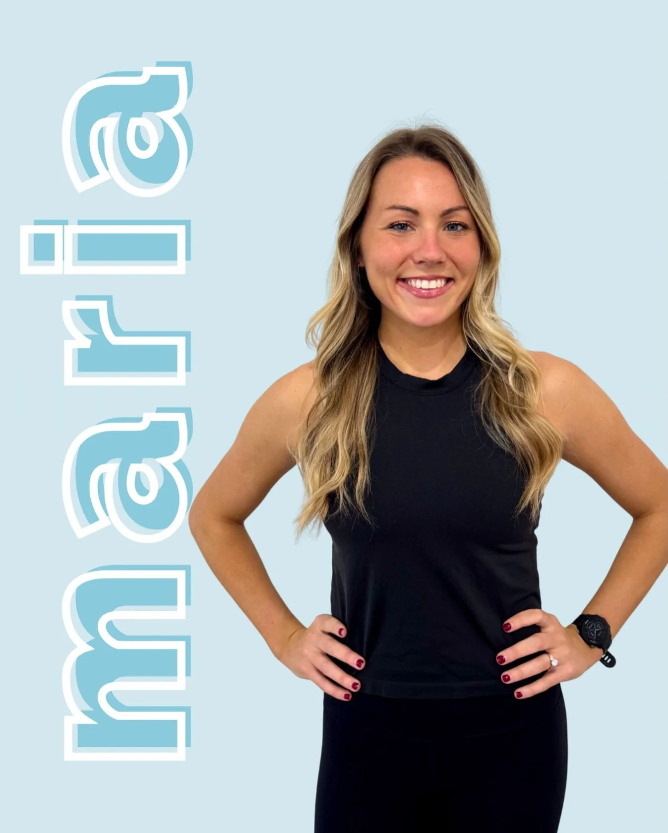 Welcome to the TRAIN team, Maria! 💙🩵 Originally from Long Island, Maria ran cross country and track at Marist and spent the last three years in Hawaii teaching HIIT classes. She brings a strong athletic background and enjoys surfing, cooking, sewin