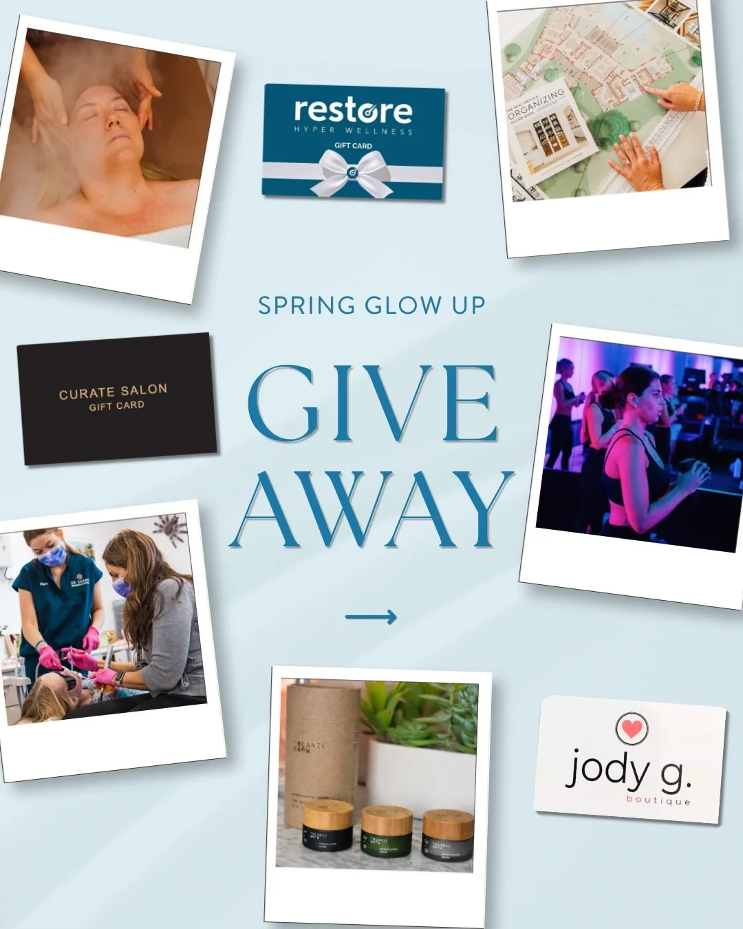 ✨ The Spring Glow Up you didn&rsquo;t know you needed is here ✨

Eight of your favorite local businesses have teamed up to gift ONE lucky winner the ultimate reset &mdash; beauty, wellness, movement, organization, and self-care all wrapped into one i