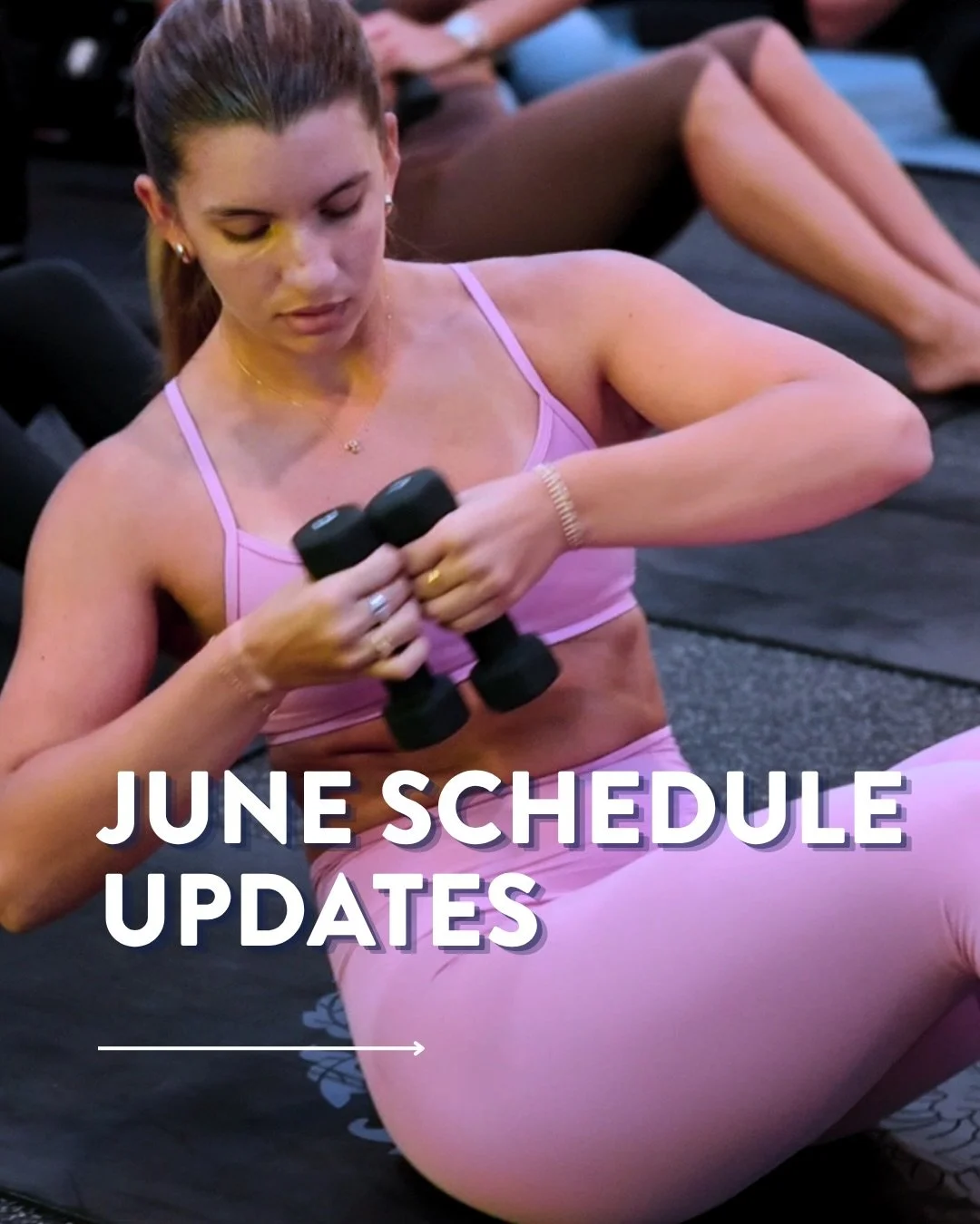 We have a few schedule changes and additions hitting the schedule in June. Book your spots &mdash; we can&rsquo;t wait to move with you! 🌞🌀

⭐️Tuesday 8:00 AM &mdash; RIDE with Holly
⭐️Tuesday 10:05 AM &mdash; SCULPT + TREAD with Cassie
⭐️Thursday 