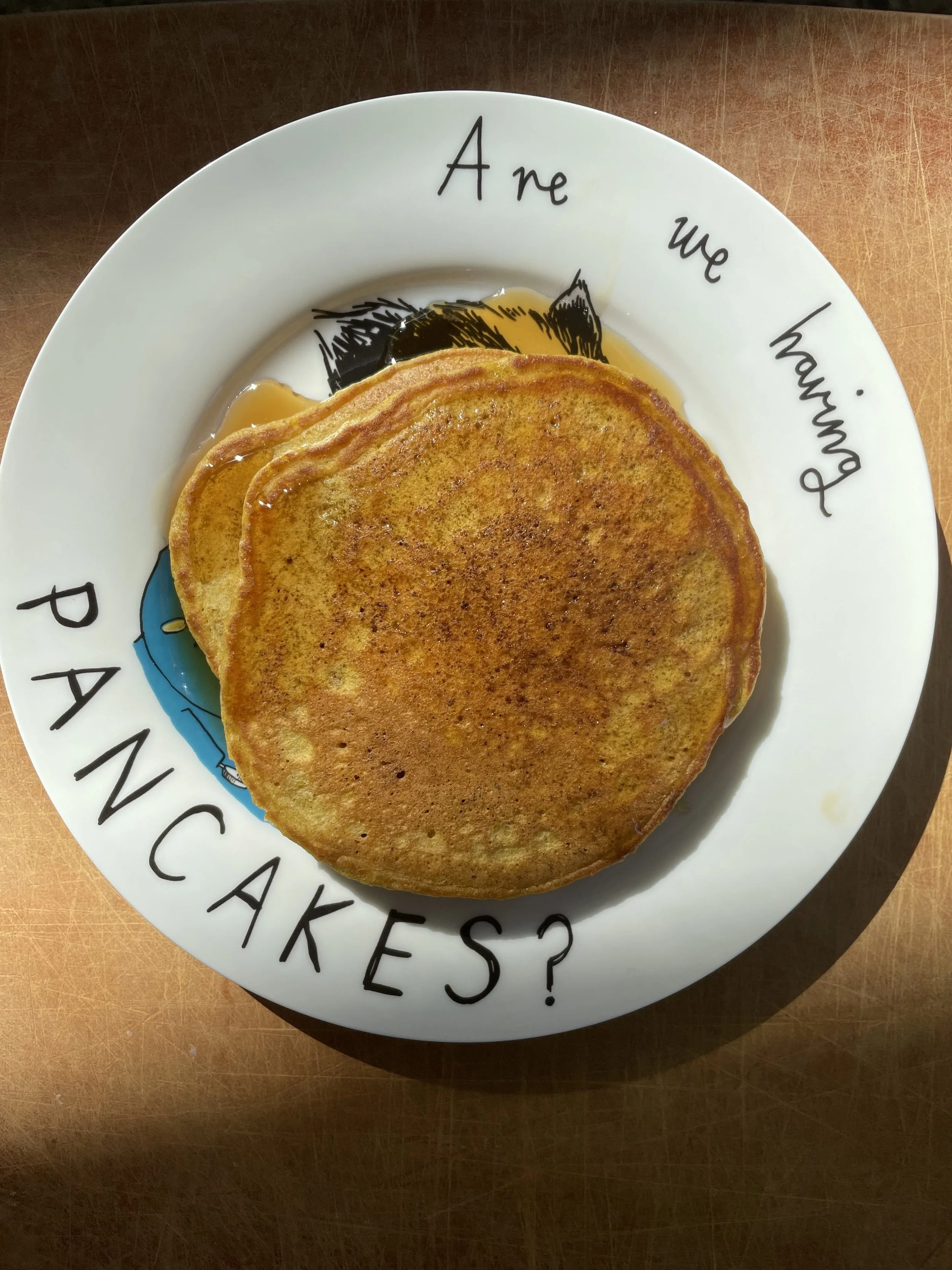 Pumpkin Sourdough Pancakes