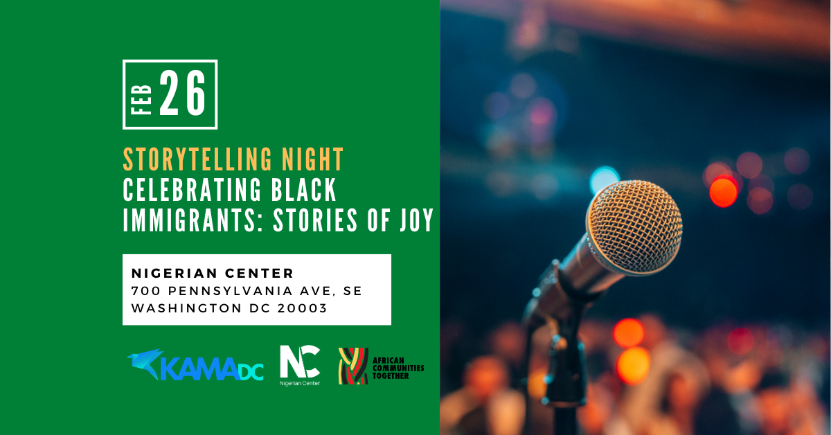 Storytelling Night: Celebrating Black Immigrants: Stories of Joy