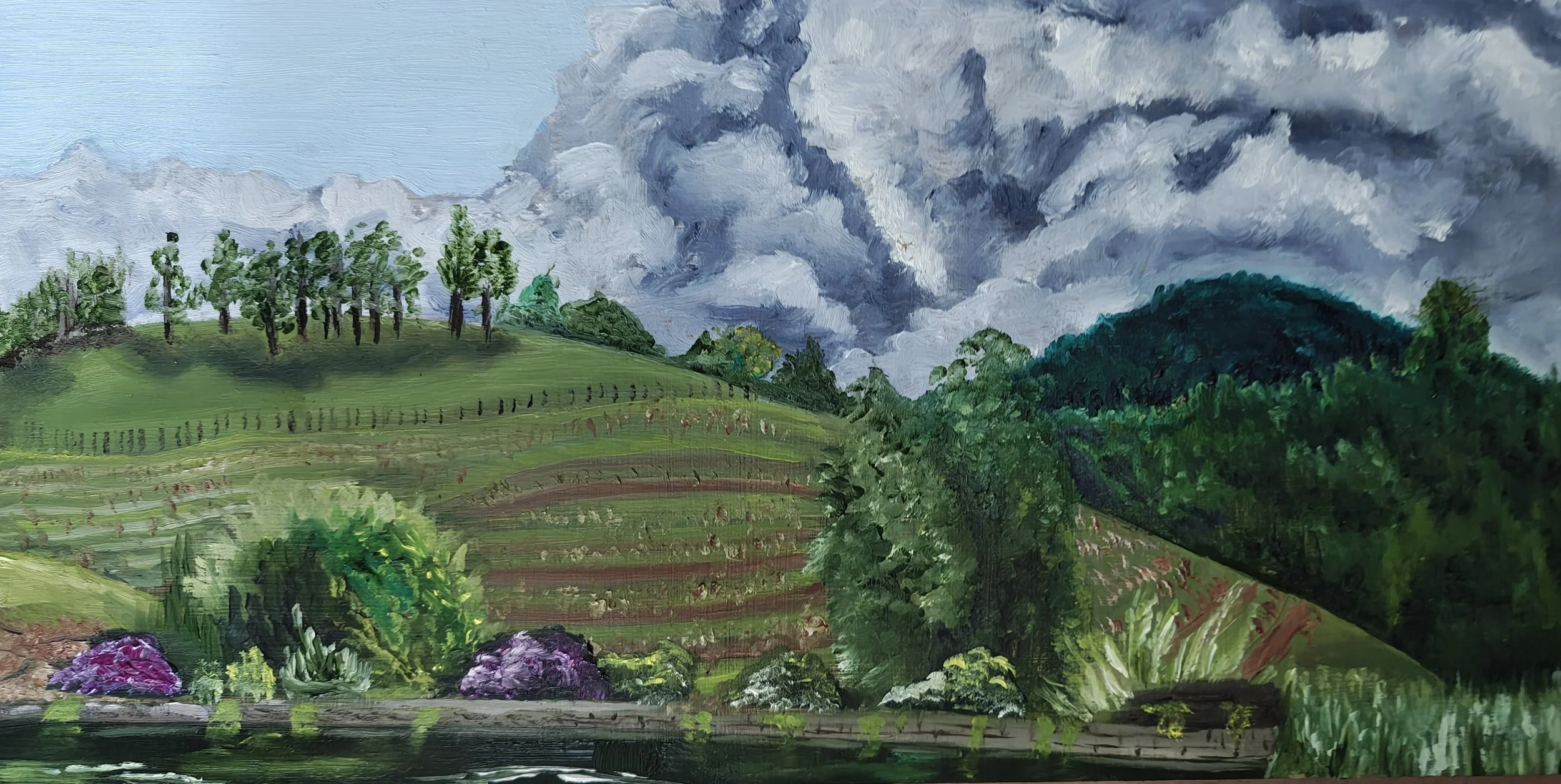 Untitled - Plein Air - 2026 - 6x12 Oil on aluminum 