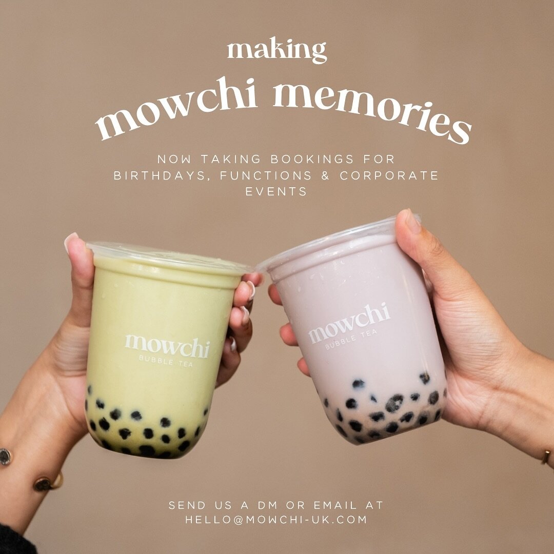 making memories at mowchi - now taking bookings for all your special occasions 🎈

send us a DM or 📧 hello@mowchi-uk.com

#bubbletea #bubbleparty #bubbleteaparty #party #birthday #celebrations