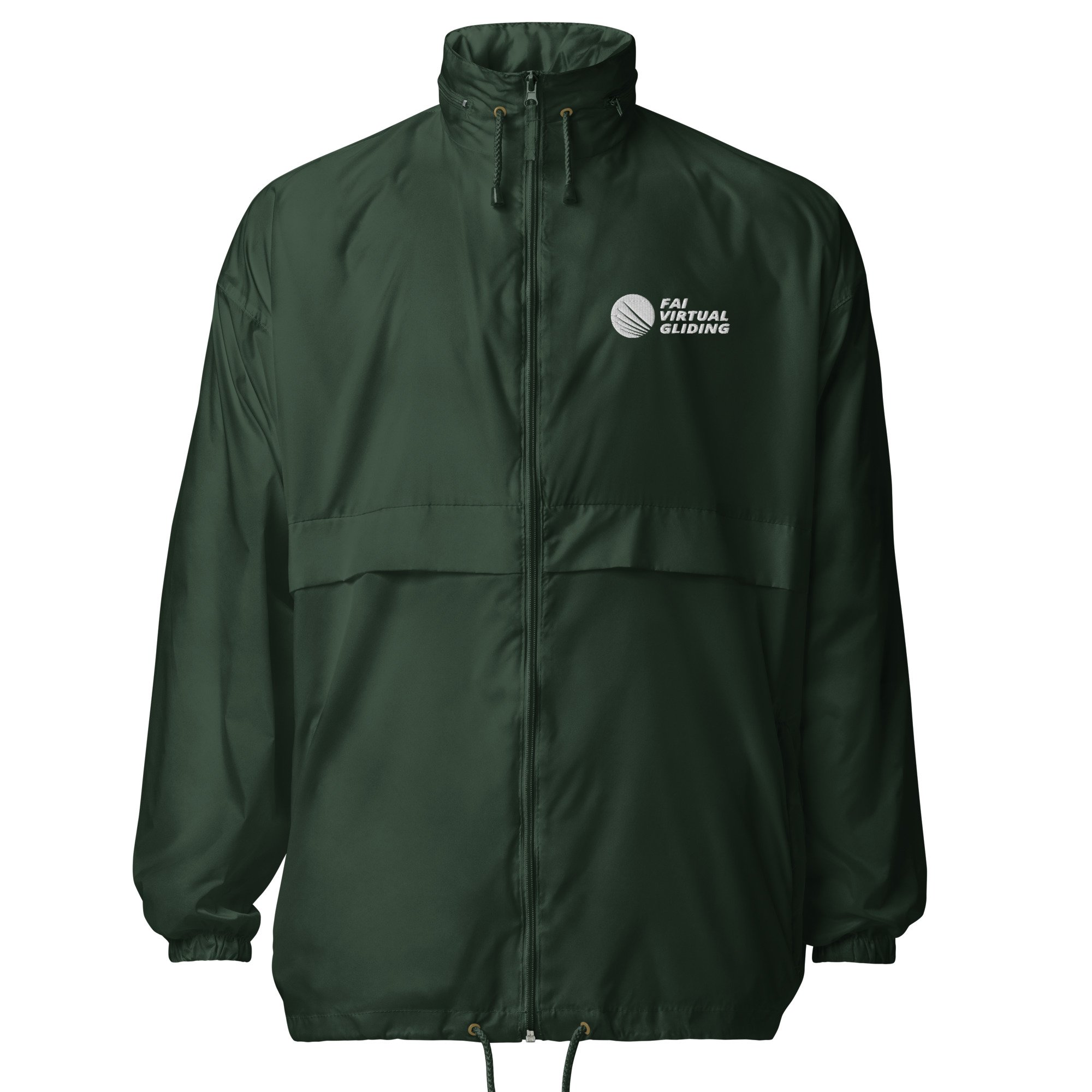 basic-unisex-windbreaker-forest-green-front-67c6c72127b3d.jpg