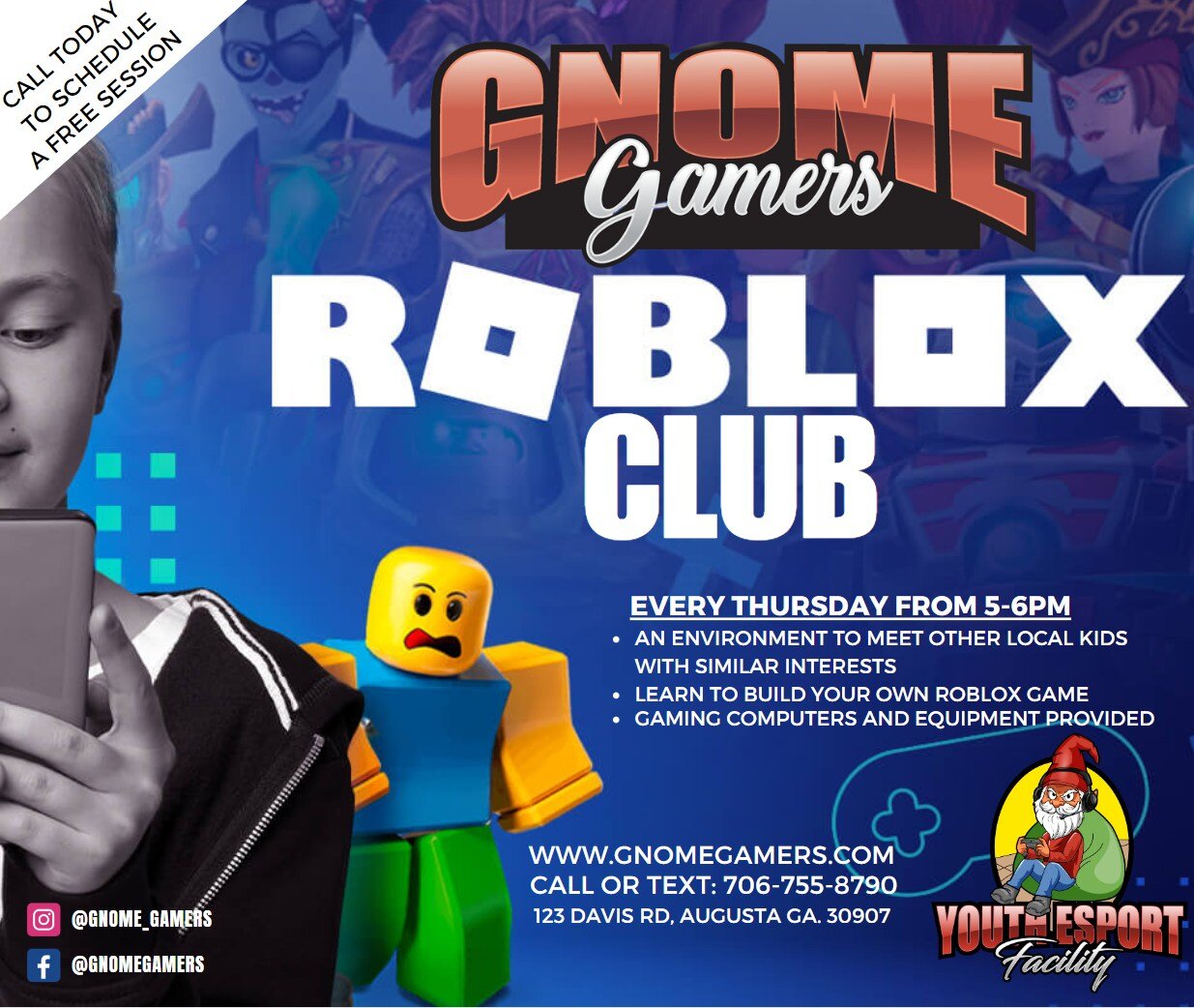 Become a member of Gnome Gamers Roblox club Today!