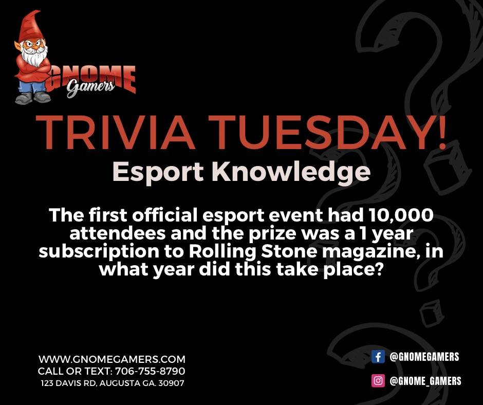 Gnome Gamers Trivia Tuesday!
We will post the answer in the comments next week.
Answer to last weeks Trivia was: Omen