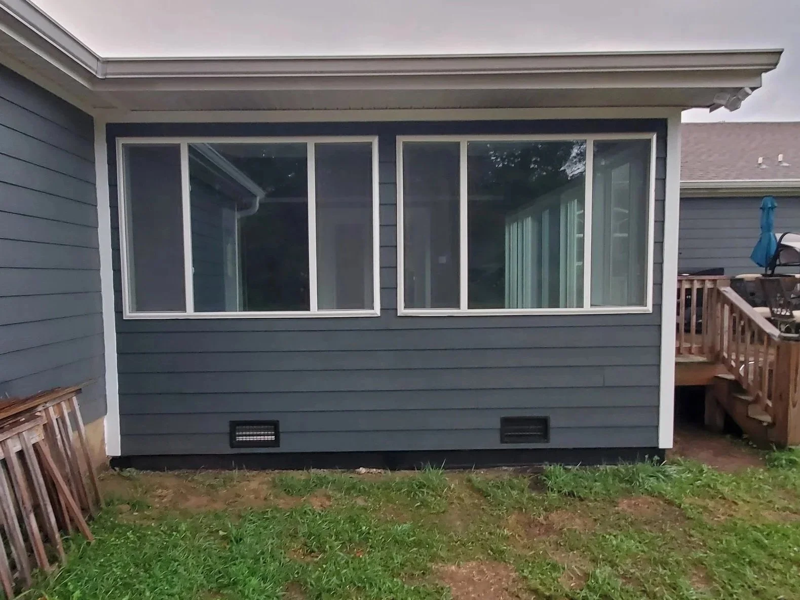 Covered porch conversion to living space in Dayton, TN