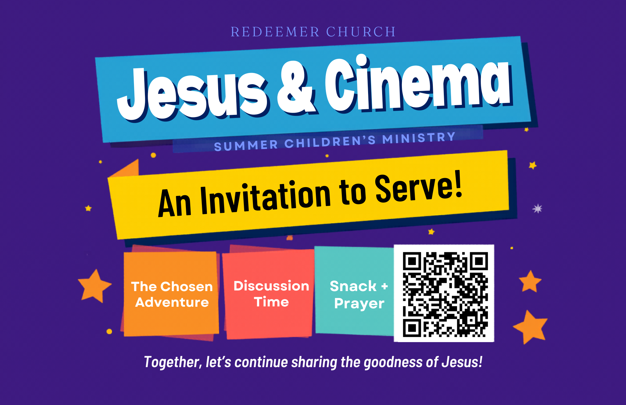 Summer Children's Ministry Volunteers Needed