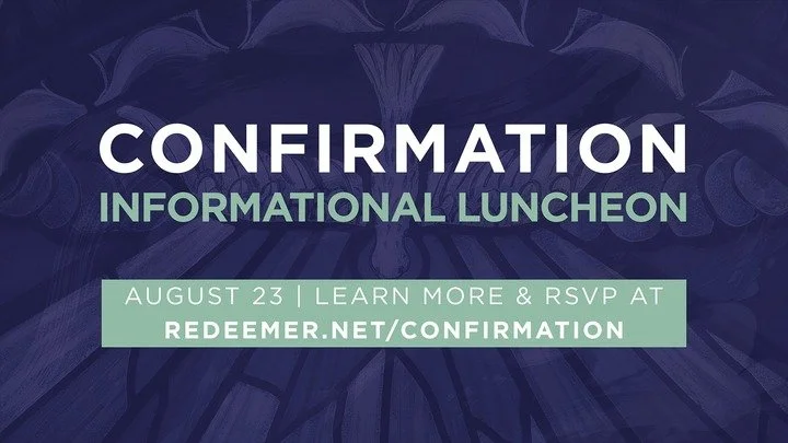 Confirmation Information Luncheon 