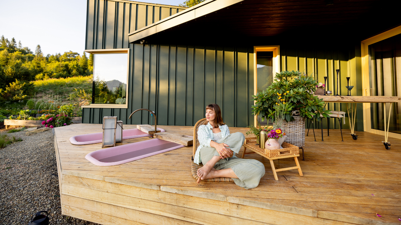 Woman resting peacefully, a moment of restorative self-care